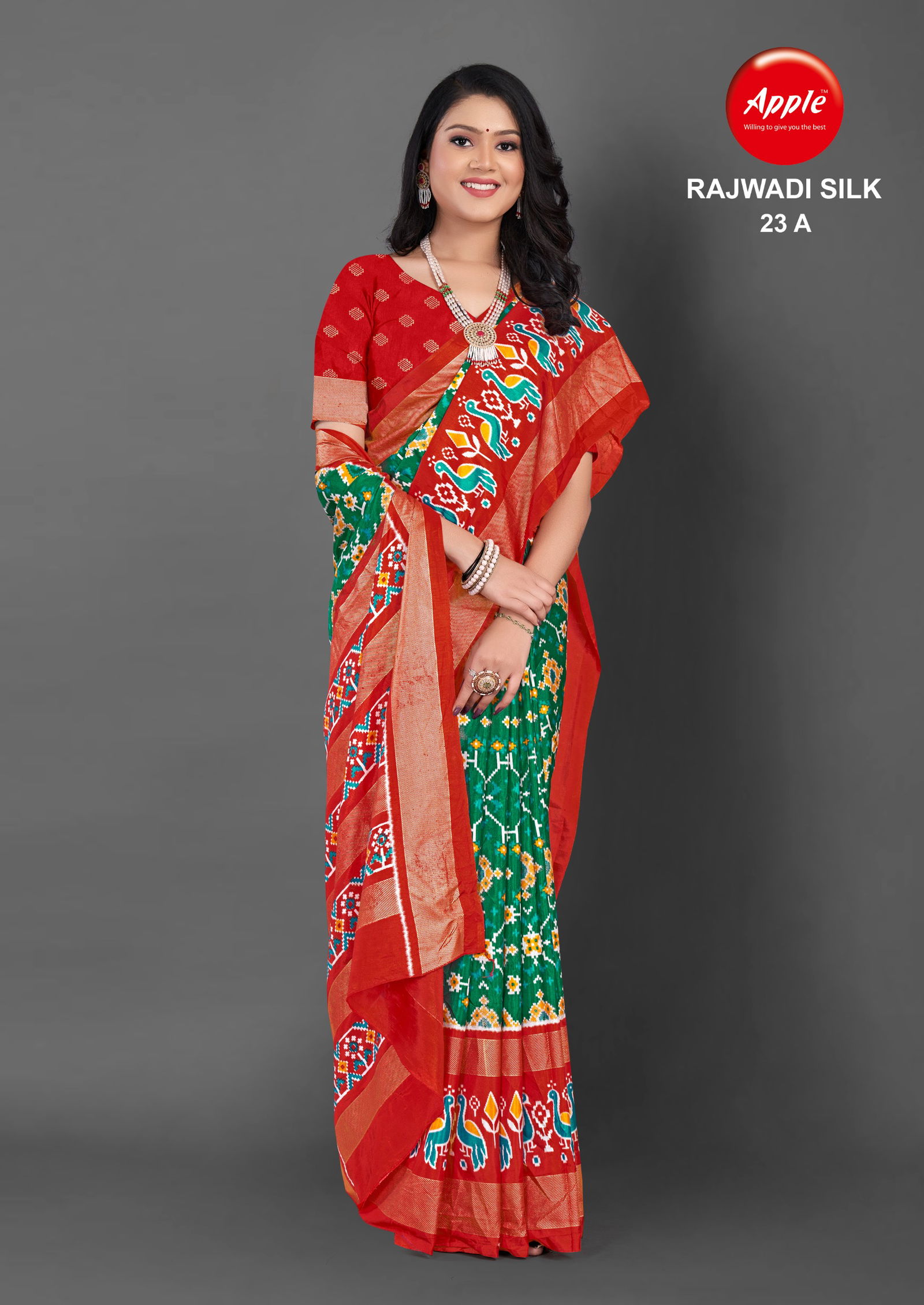 Rajwadi Silk 23 By Apple Printed Designer Silk Sarees Wholesale Clothing Suppliers In india
